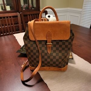 Louis Vuitton Limited Edition Centenaire Damier Canvas Soho Backpack Bag.. w/COA